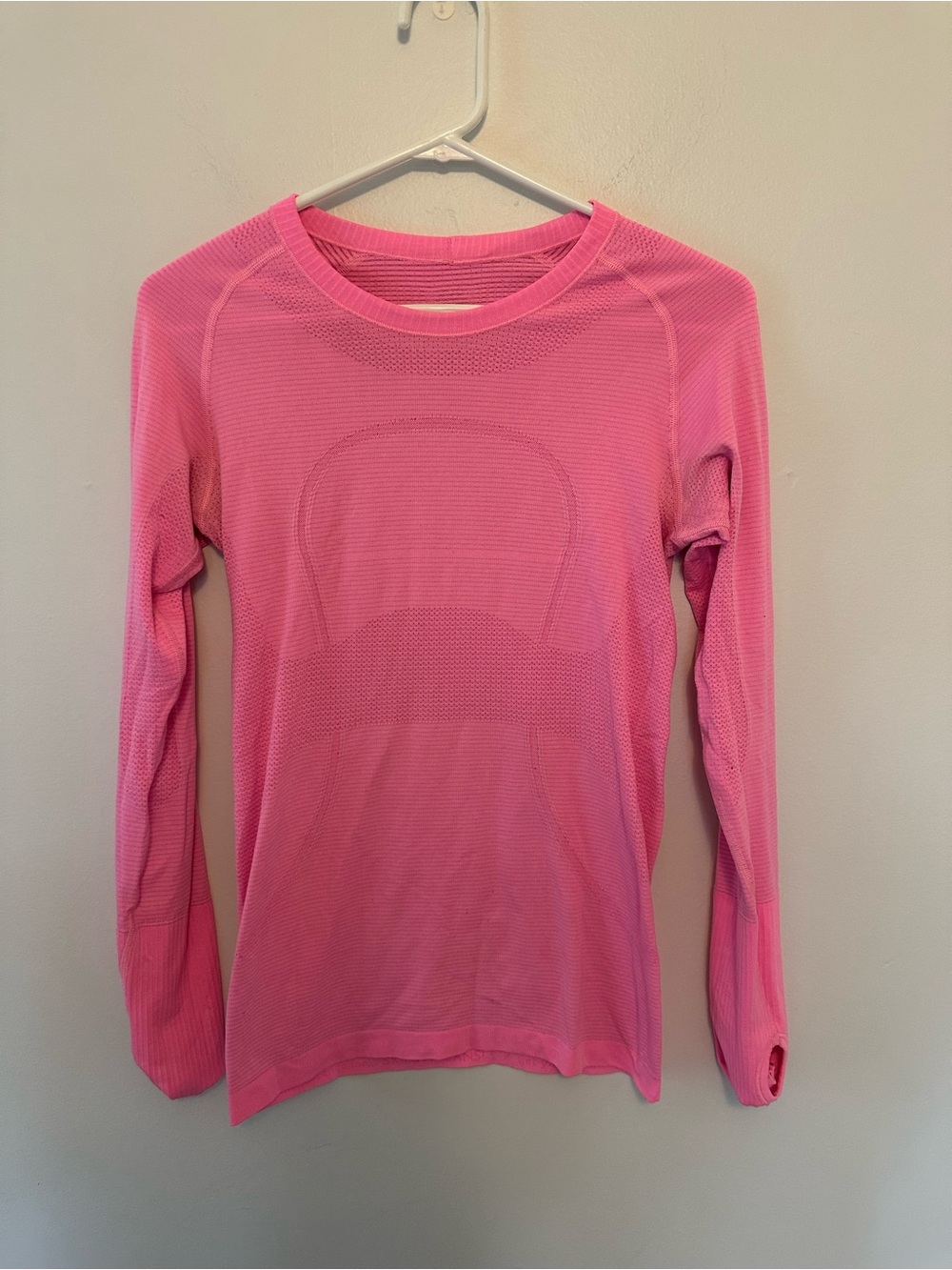 Lululemon Swiftly Tech Long Sleeve Shirt Bright Pink Athletic Running Top